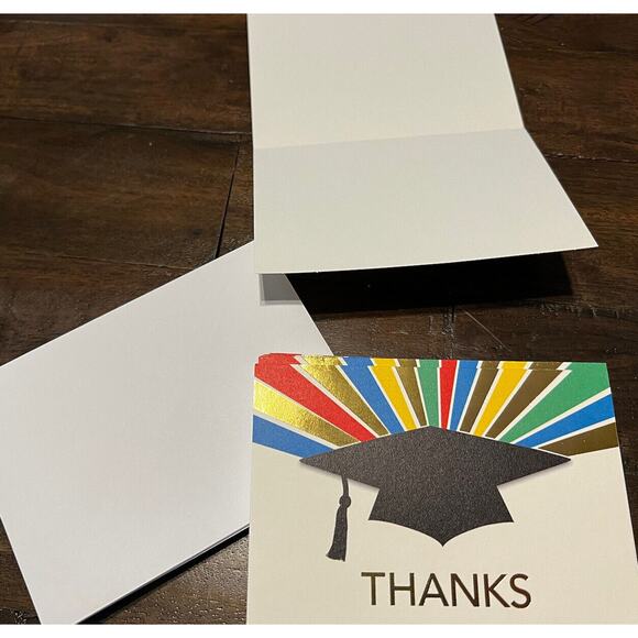 Hallmark Graduation Thank You Note Cards and Envelopes Primary Colors - 20 pack - Picture 3 of 3